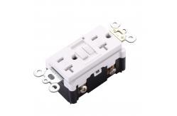 China 125V 20A Slim GFCI Electrical Outlet Self Test Grounding Fault Interruptor supplier