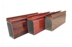 China Wooden Grain Transfer 6063 Aluminium Window Extrusion Profile supplier
