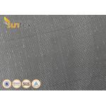 Stress Relief Vibration Black Neoprene Coated Fiberglass Fabric For Expansion Joint for sale