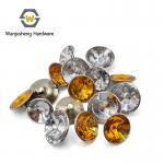 Custom-Sized Transparent Colored Acrylic Round Sofa Tufted Buttons Upholstered Bed Edge-Wrapping Buckles Upholstered Buttons for sale