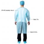 PP PE EN13795 Medical Isolation Gown AAMI PB70 Level 20gsm-65gsm