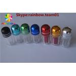 sex tablets capsules bottle with metal cap hexagon shape small capsule bottle with cap for sale
