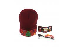 China Unisex Christmas Santa Claus Embroidery Winter Beanie Hats supplier