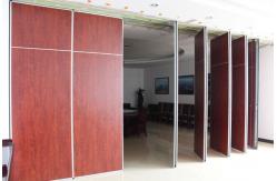 China Commercial Folding Partition Doors / Melamine Board Movable Wall Partitions supplier