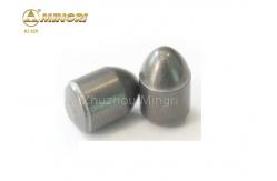 China 100% Raw Sandblasted Tungsten Carbide Buttons With Flat Top Surface supplier