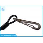 Steel PU 30cm Coil Ring 7x19 Retractable Spring Lanyard