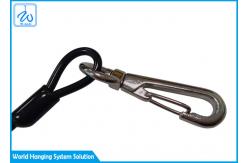 China OEM PU Coated Retractable Tool Lanyard With Carabiner supplier