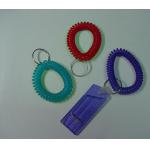 Plastic Wrist Key Coil w/Whistle as Security Promotional Gift for sale