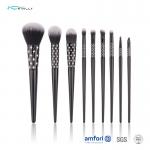 9pieces Wooden Handle Nylon Hair Cosmetics Makeup Brush Set for sale