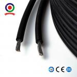 XLPE Jacket 12AWG Solar PV Cable Wire Copper Conductor Red / Black Color for sale