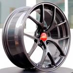 STL08 Like BBS Style Custom Classic Forged Wheels Bright Black Alloy 6061 for sale