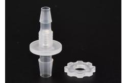 China Equal Plastic Panel Mount Fittings Straight Reducing Barbed Union Bulkhead supplier