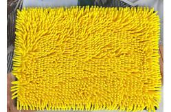 China Chenille Microfiber Dog Shammy Towel Yellow Rectangle Absorbent Quick Drying supplier