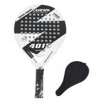 3k Round Carbon Beach Padel Racket Custom Grip Fiberglass Tennis Padel Spain Racket for sale