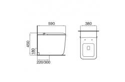 China Revolutionize Your Bathroom with Our Modern Smart Toilet Advanced Technology And Smart Function supplier