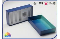 China Custom Printing Paper Gift Box Special Eco Friendly Blue With PET Foam supplier