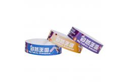 China Printed Water/Sweat Resistant Entry Admission Wrist Bands PP Synthetic Paper Event Wristbands supplier