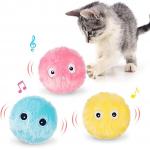 Fluffy Plush Kitten Catnip Automatic Cat Ball Fun Toys For Cat Exercise for sale