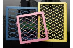 China Powder Coated Aluminium Expanded Metal Mesh Flattened For Ceiling supplier