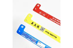 China Custom Logo Disposable Id PVC/Vinyl Wristband With Tabs For Events supplier