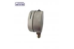 China Customizable Stainless Steel Bourton Tube Gauge Filled with Liquid Pressure Bottom Mount supplier