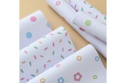China Thickened cowhide, playful and colorful flower packaging paper supplier