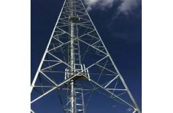 China Customizable 3 Leg Lattice Telecommunication Tower For High Altitude Signal Transmission supplier
