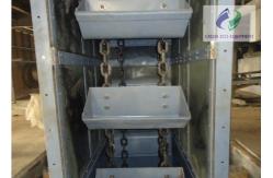 China Large Capacity Ring Chain Bucket Elevator For Bulk Materials Heat Resistant supplier