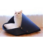 Simple Design Open Type Felt Pet Cave 50*48*33 Cm For Cat Sleeping for sale