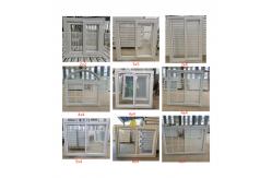 China Double Tempered Glasses PVC Sliding Windows Customized Folding Upvc Windows White supplier