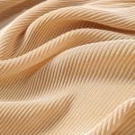 dyeing Draped Mercerized 100% Polyester Plisse Pleated Fabric