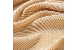 China dyeing Draped Mercerized 100% Polyester Plisse Pleated Fabric supplier