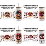 UVDTF packaging custom UV transfer stickers 16oz cup sleeve 20oz stickers DTF transfer labels for sale