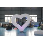 2.5M Diameter Inflatable Lighting Decoration Heart Belt LED Light for sale