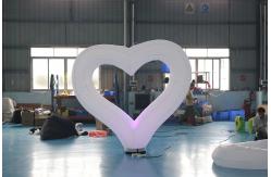 China 2.5M Diameter Inflatable Lighting Decoration Heart Belt LED Light supplier