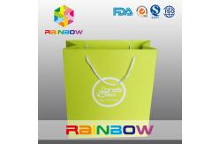 China Recycled Square Bottom Customized Paper Bags / Printed Paper Shopping Bags supplier