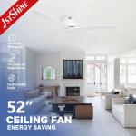 Remote Control Ceiling Fan with Wood Blades and Low Profile Design 1stshine Smart ODM for sale