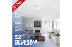 China 5 Speed AC Motor Remote LED Ceiling Fan With Light Wood Blades supplier