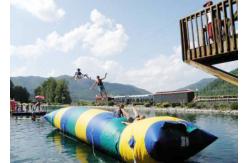 China Floating Inflatable Water Trampolines , Lake Inflatable Water Blob supplier