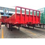 Three Axle Sidewall Semi Trailer , Cargo Semitrailer Semi Truck Trailer for sale