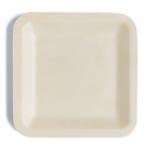 Square biodegradable Birch Wooden Disposable Party Bowls Tableware 8.5 Inch for sale