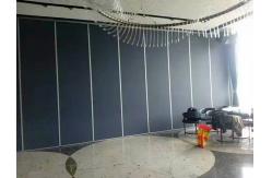 China Conference Room Sound Proof Operable Folding Partition Walls Aluminum Frame supplier