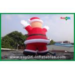 Custom Red Inflatable Christmas Santa Claus With Bread Inflatable Cartoon Character