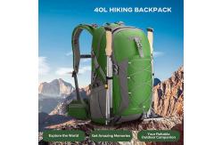 China 40L Ripstop Nylon Outdoor Waterproof Hiking Backpack With Rain Cover supplier