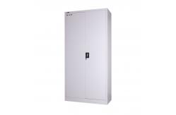 China Knock Down Structure Steel Double Door Filing Cabinet Adjustable Shelf supplier