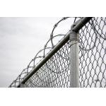 Twill Weave Metal Chain Link Fencing 5 Ft Galvanized Fence