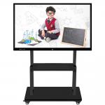 75 86 inch 4K mobile stand smart board Windows and android 11 system intelligent interactive flat panel for education for sale