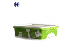 China Empty Square Plastic Food Storage Containers Eco Friendly SGS FDA Certificated supplier