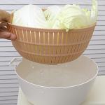 Drain Bowl Plastic Kitchen Sink Strainer Basket With Handle Base for sale