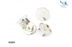 China Ultrathin Half Cover Magnetic Button Closure , Handbag Clasps And Closures supplier